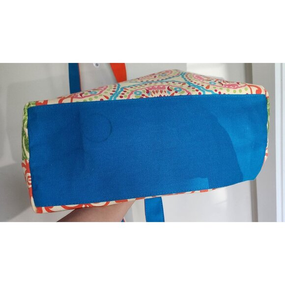 Kate McRostie Bohemian Ikat Canvas Tote Bag With Bead Accents & Multiple Pockets - Picture 6 of 6